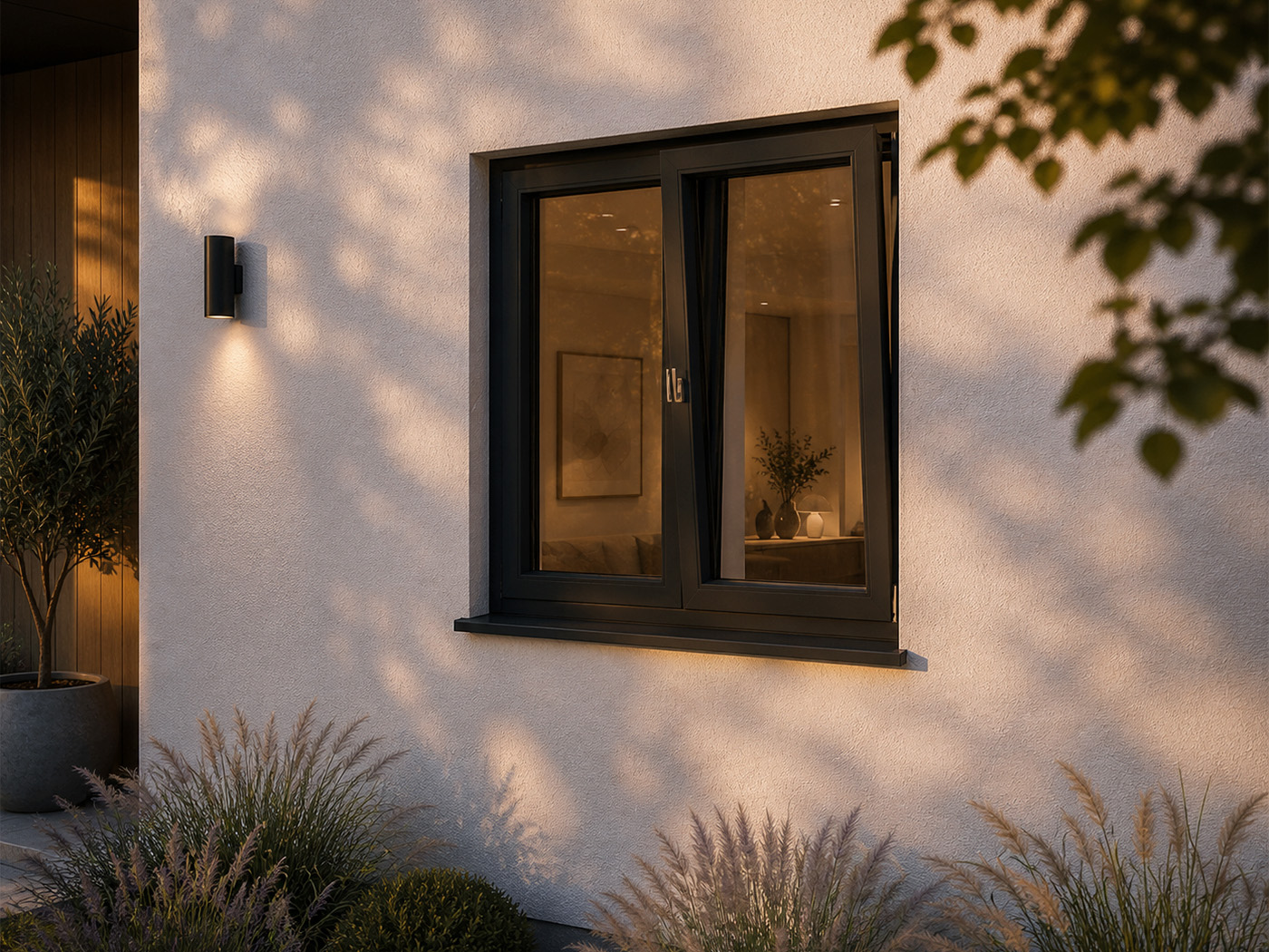 Drutex IGLO Edge PVC-vindu med smal ramme — moderne design